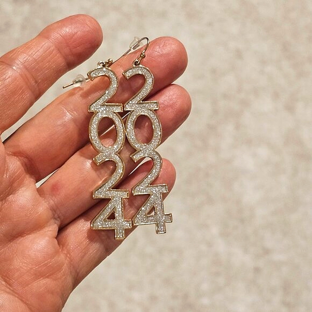 2024 Rhinestone Chandelier Earrings 3 inch